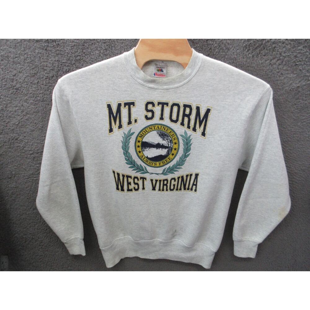 Vintage Mt Storm West Virginia Mountaineers Always Free Men's Large Sweatshirt